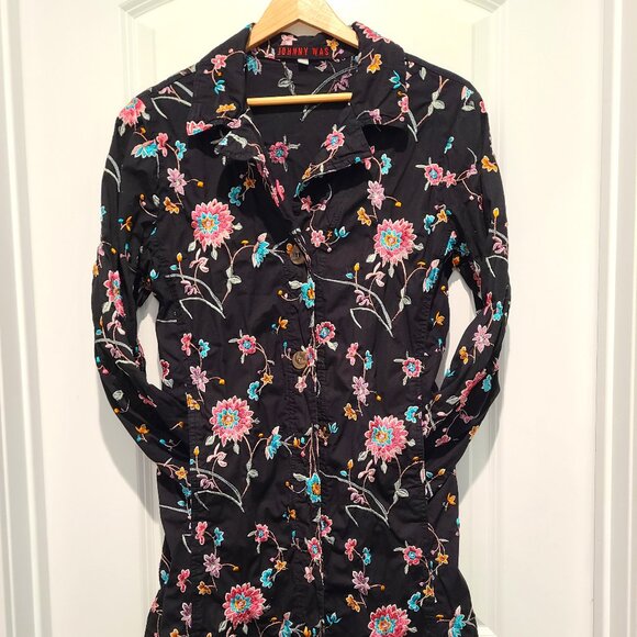 Johnny Was | Embroidered Midi Duster Coat | US M - Picture 1 of 11